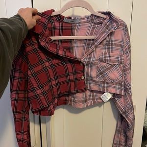 Adika cropped flannel